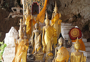 Buddha-Statuen in Laos